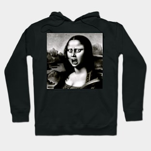 Voices of Change: Mona Lisa Protests for Women's Day Hoodie